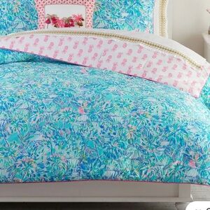 Lilly Pulitzer for Pottery Barn Teen Pineapple Party XL Twin Comforter & Sham